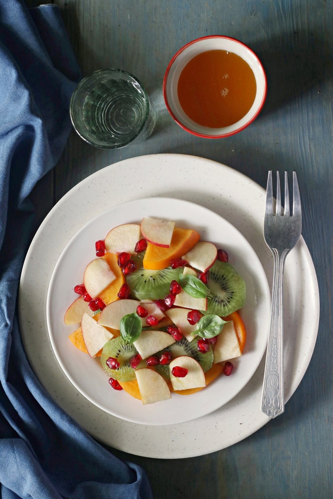 Persimmon Kiwi Fruit Salad