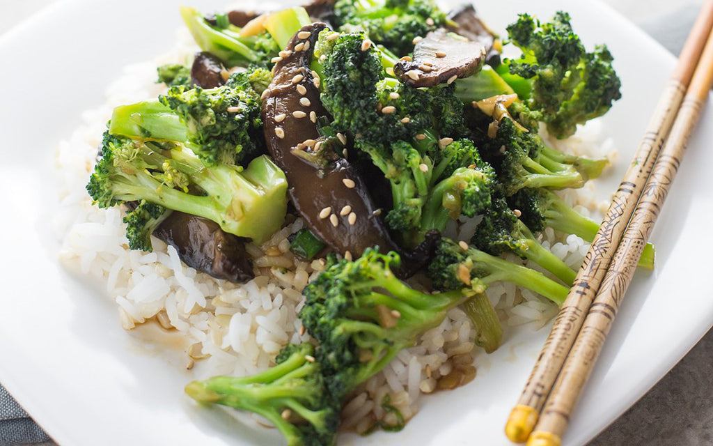 Broccoli and Portobello ‘Beef’ [Vegan]