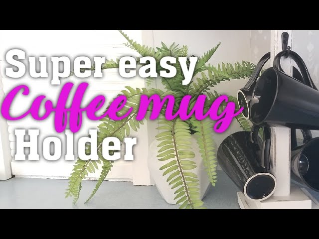A few days ago I hosted several friends and I taught them how to build a super easy and cute, farmhouse style coffee mug holder