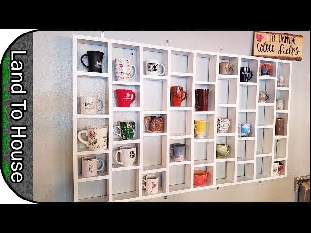 In this video I show you how I made a coffee mug wall mounted storage rack