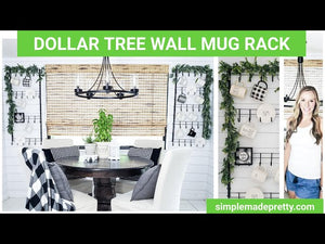 Hey Guys! Today I'm sharing how to make a huge Metal Farmhouse Mug Rack using Dollar Tree supplies! These mug racks cost $6 and $7 to make, versus ...