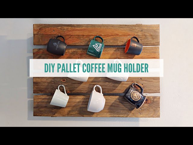 Have an old pallet or find one on the side of the road? Turn it into a coffee mug holder! Items I used: Sander: