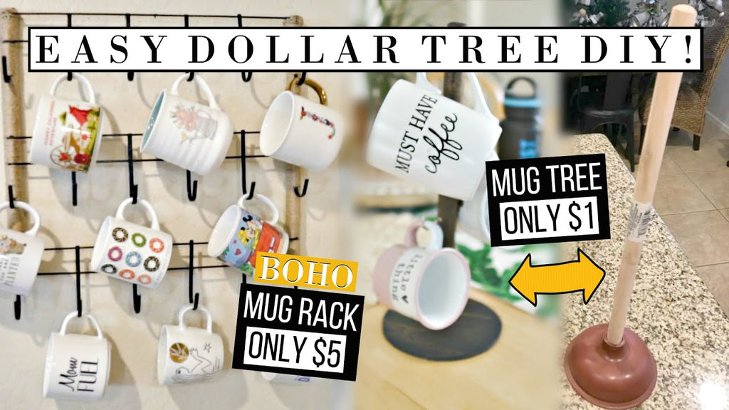 Easy DOLLAR TREE DIY Boho Mug Rack and Mug Tree! Mug Display, Wall Mug Rack by Thrifting with the Laras (7 months ago)