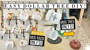 Easy DOLLAR TREE DIY Boho Mug Rack and Mug Tree! Mug Display, Wall Mug Rack by Thrifting with the Laras (7 months ago)