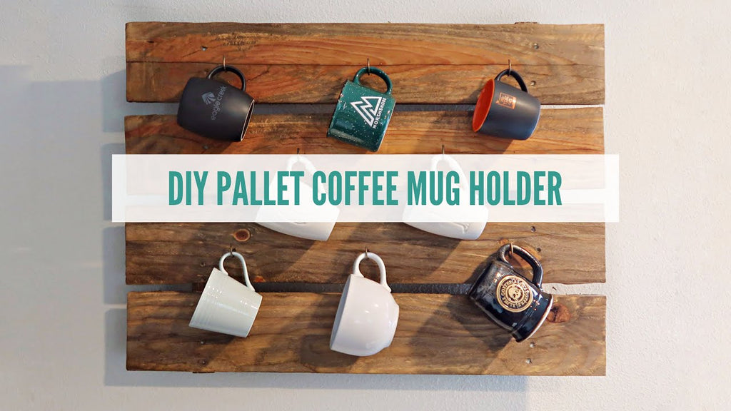 Have an old pallet or find one on the side of the road? Turn it into a coffee mug holder! Items I used: Sander: