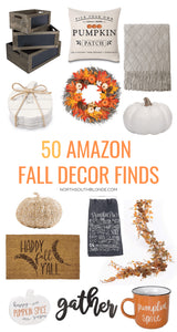From decorative pumpkins to wreaths and cozy mugs for the campfire, here is your Amazon shopping guide to everything fall!