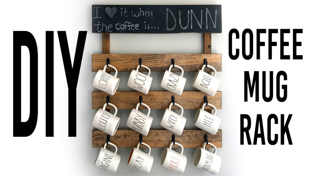Hey Guys! I hope you liked my DIY Coffee Mug Rack tutorial! I had a lot of fun making it, and it was actually much easier to make than you would think! I just used ...