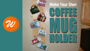 Need a way to hang your coffee mugs on the wall? I will show you how I made a simple coffee mug holder/hanger out of a piece of scrap 1x10 pine