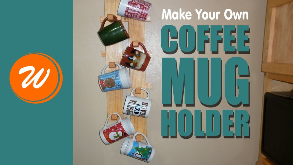 Need a way to hang your coffee mugs on the wall? I will show you how I made a simple coffee mug holder/hanger out of a piece of scrap 1x10 pine