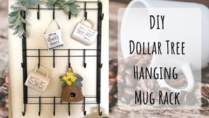 DIY Dollar Tree Mug Rack by coffee crafts and chaos (1 year ago)