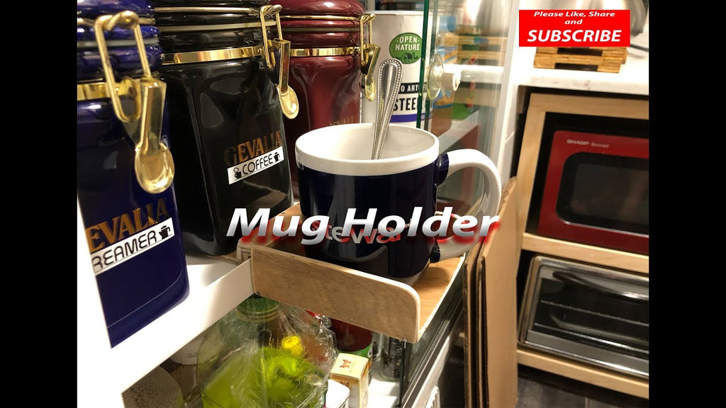 DIY Mug Holder - How To Make Cup Holder - Coffee Mug Rack by Ann vlog USA (10 months ago)