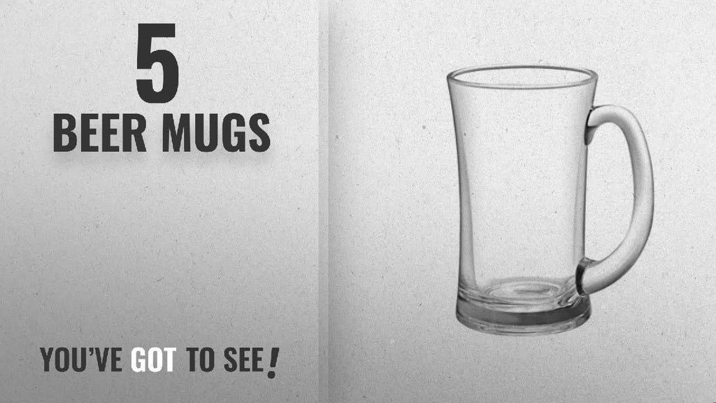 Top 10 Beer Mugs [2018]: Treo By Milton Mclarenz Beer Mug Set, 380ml, Set of 2, Transparent ...