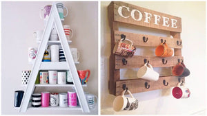 Top 40 Amazing Coffe Cups Organizing Ideas | DIY Craft Bar Ideas Mug Holder Milkmaid Recycling 2018 -- Looking for upgrade or inspiration about cup storage ...