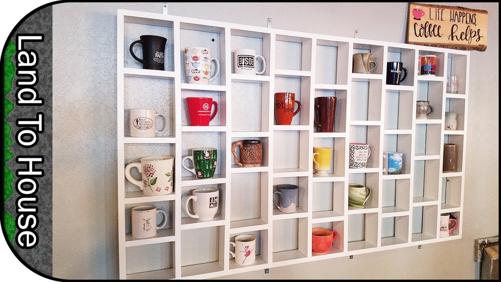 In this video I show you how I made a coffee mug wall mounted storage rack