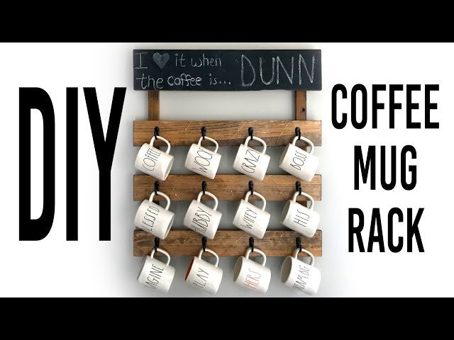 Hey Guys! I hope you liked my DIY Coffee Mug Rack tutorial! I had a lot of fun making it, and it was actually much easier to make than you would think! I just used ...