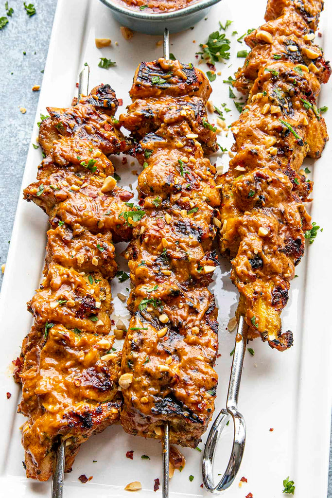 Chicken Satay with Easy Thai Peanut Sauce