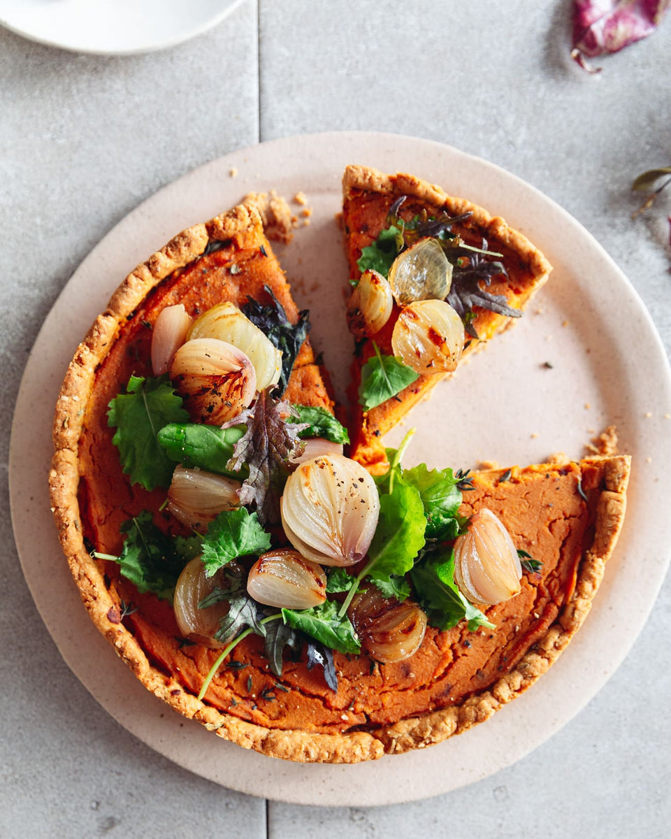 Butternut Squash & Caramelised Shallot Tart