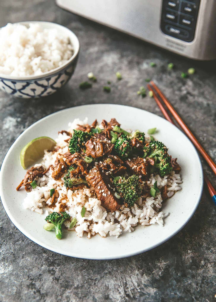 Slow Cooker Sesame Beef and Broccoli