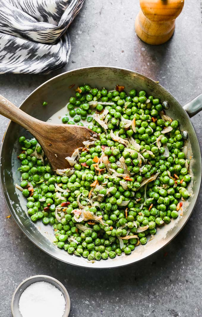 Creamy Peas and Pancetta