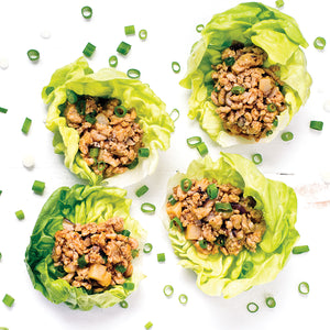 Asian Lettuce Cups with Almond Green Beans (Paleo, Whole30)