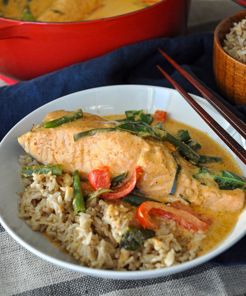 Salmon Panang Curry (paleo, dairy-free, gluten-free)
