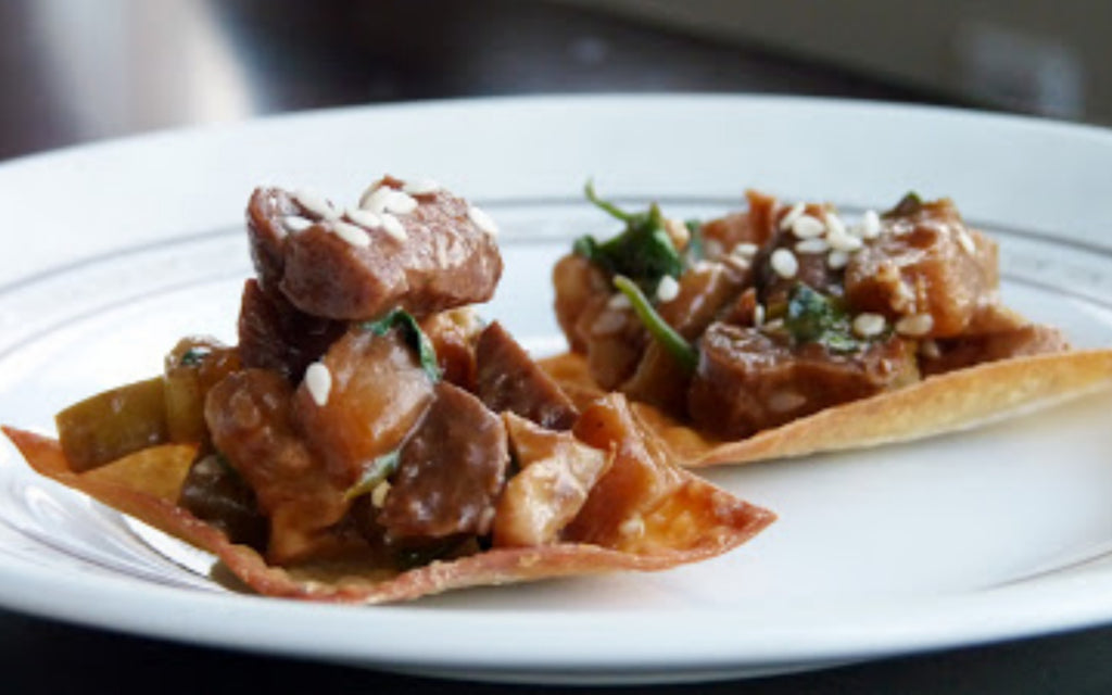 Chick’n Apple Walnut Bites [Vegan]